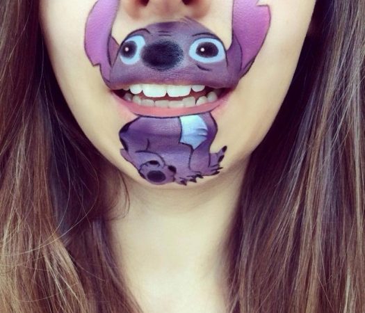 Makeup Artist Laura Jenkinson Turns Her Lips Into Cute Cartoon Characters