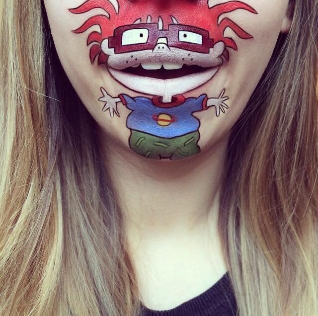 Makeup Artist Turns Her Lips Into Cute Cartoon Characters: 52 amazing photos