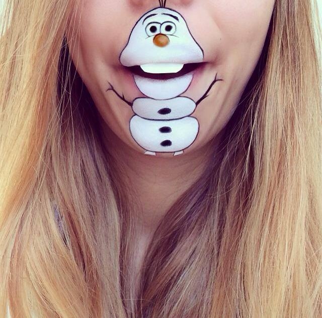 Makeup Artist Turns Her Lips Into Cute Cartoon Characters: 52 amazing photos