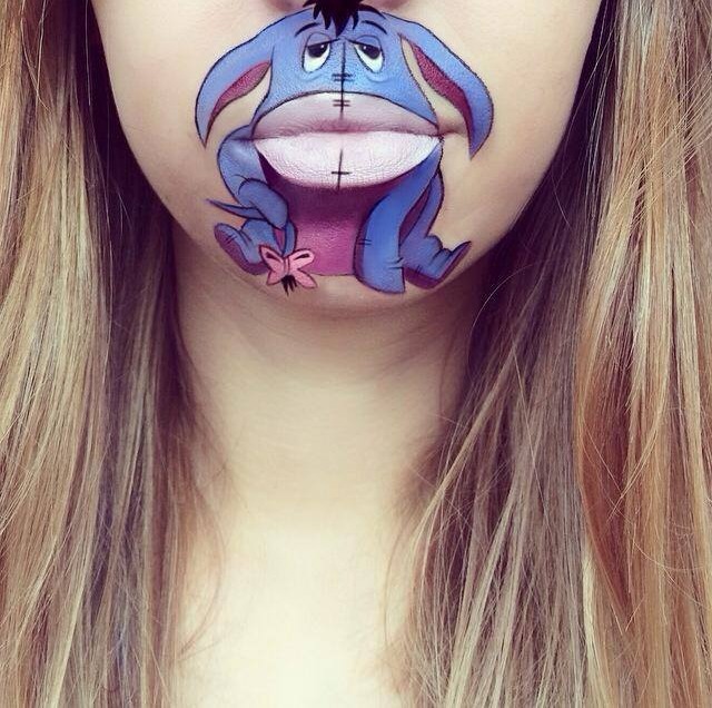 Makeup Artist Turns Her Lips Into Cute Cartoon Characters: 52 amazing photos