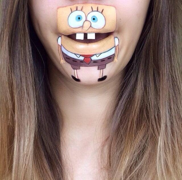 Makeup Artist Turns Her Lips Into Cute Cartoon Characters: 52 amazing photos