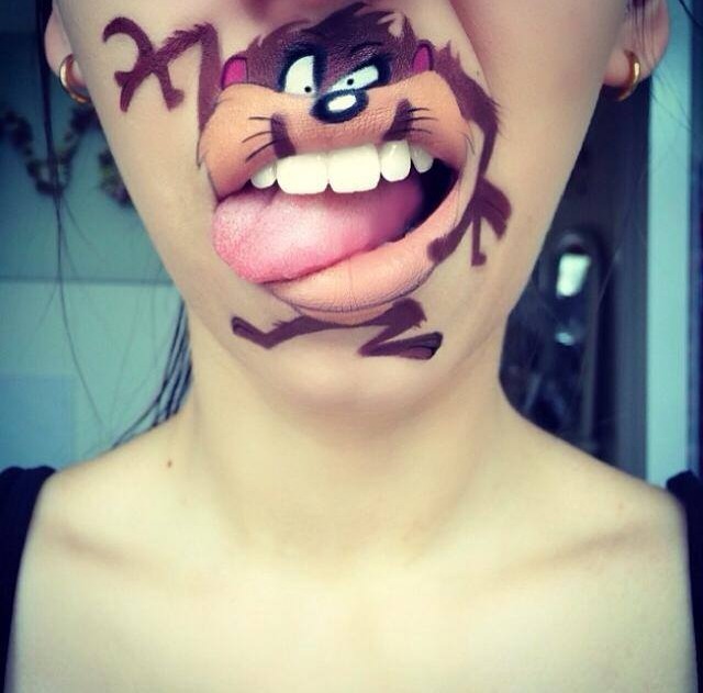 Makeup Artist Turns Her Lips Into Cute Cartoon Characters: 52 amazing photos