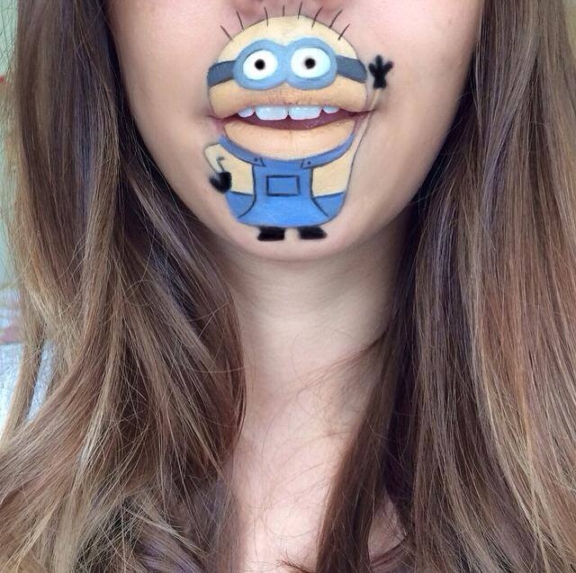 Makeup Artist Turns Her Lips Into Cute Cartoon Characters: 52 amazing photos