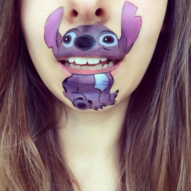 Makeup Artist Turns Her Lips Into Cute Cartoon Characters: 52 amazing photos