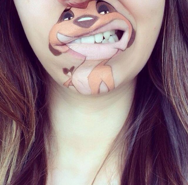 Makeup Artist Turns Her Lips Into Cute Cartoon Characters: 52 amazing photos