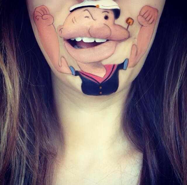 Makeup Artist Turns Her Lips Into Cute Cartoon Characters: 52 amazing photos