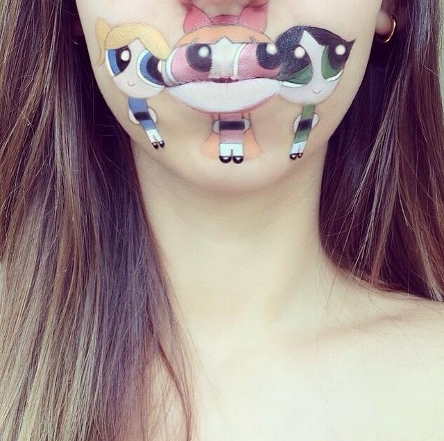 Makeup Artist Turns Her Lips Into Cute Cartoon Characters: 52 amazing photos