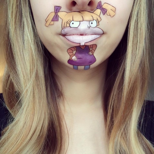 Makeup Artist Turns Her Lips Into Cute Cartoon Characters: 52 amazing photos