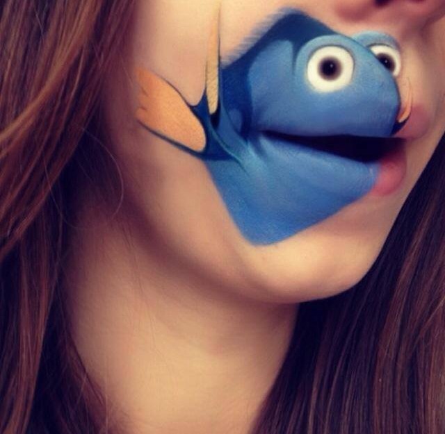 Makeup Artist Turns Her Lips Into Cute Cartoon Characters: 52 amazing photos