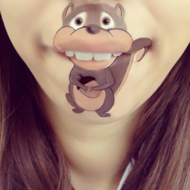 Makeup Artist Turns Her Lips Into Cute Cartoon Characters: 52 amazing photos