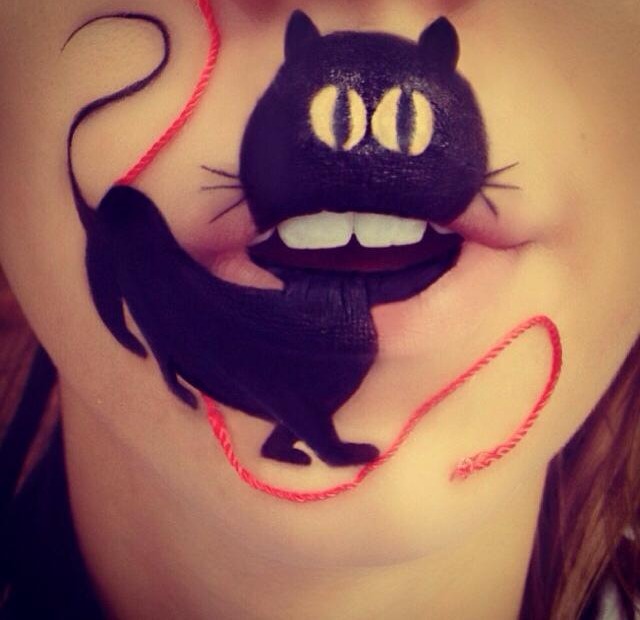 Makeup Artist Turns Her Lips Into Cute Cartoon Characters: 52 amazing photos