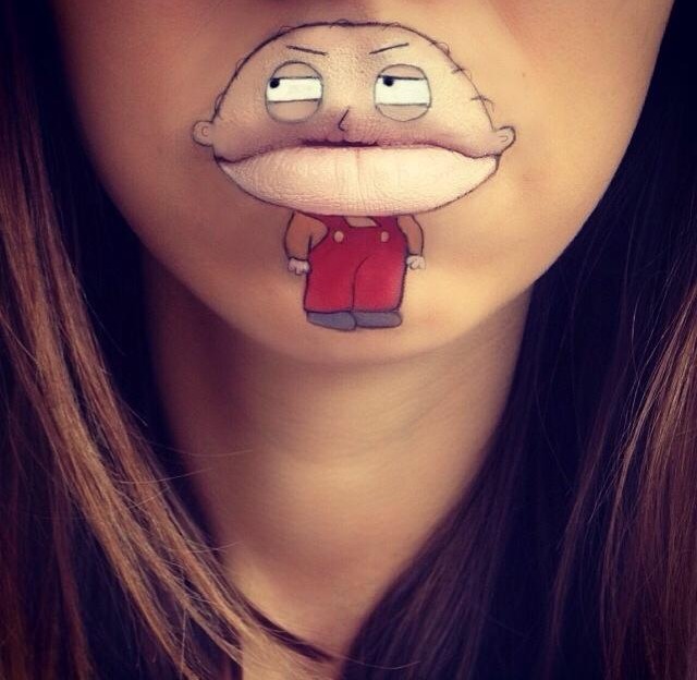 Makeup Artist Turns Her Lips Into Cute Cartoon Characters: 52 amazing photos