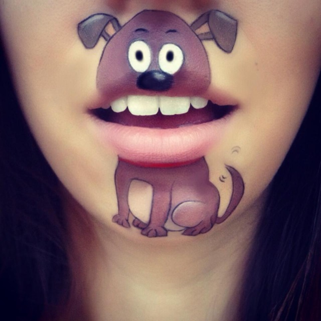 Makeup Artist Turns Her Lips Into Cute Cartoon Characters: 52 amazing photos