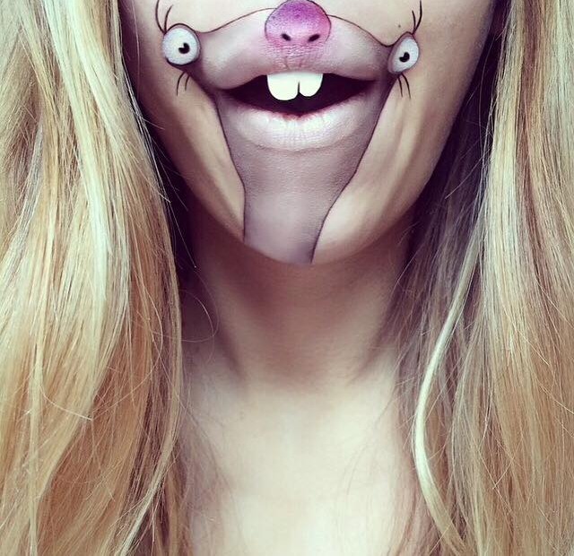 Makeup Artist Turns Her Lips Into Cute Cartoon Characters: 52 amazing photos