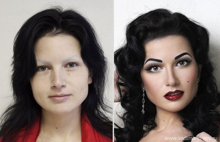 Amazing Before and After Makeup Photos by Vadim Andreev