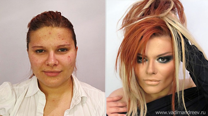 Amazing Before and After Makeup Photos by Vadim Andreev