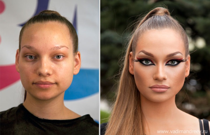 Amazing Before and After Makeup Photos by Vadim Andreev