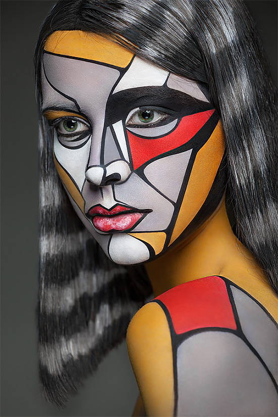 Amazing Face Paintings by Valeriya Kutsan (gallery)