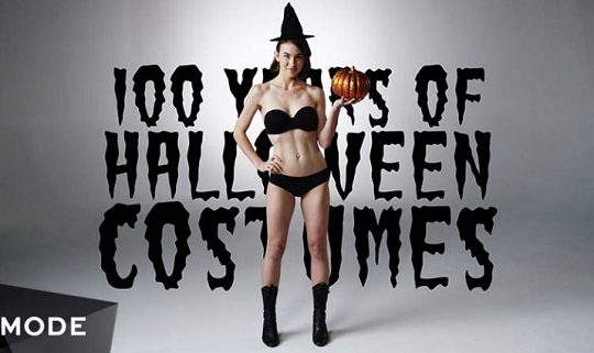 100 Years of Halloween Costumes in 3 minutes