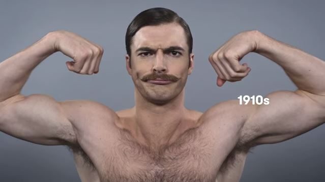 100 Years of Beauty in 1 Minute: American Men