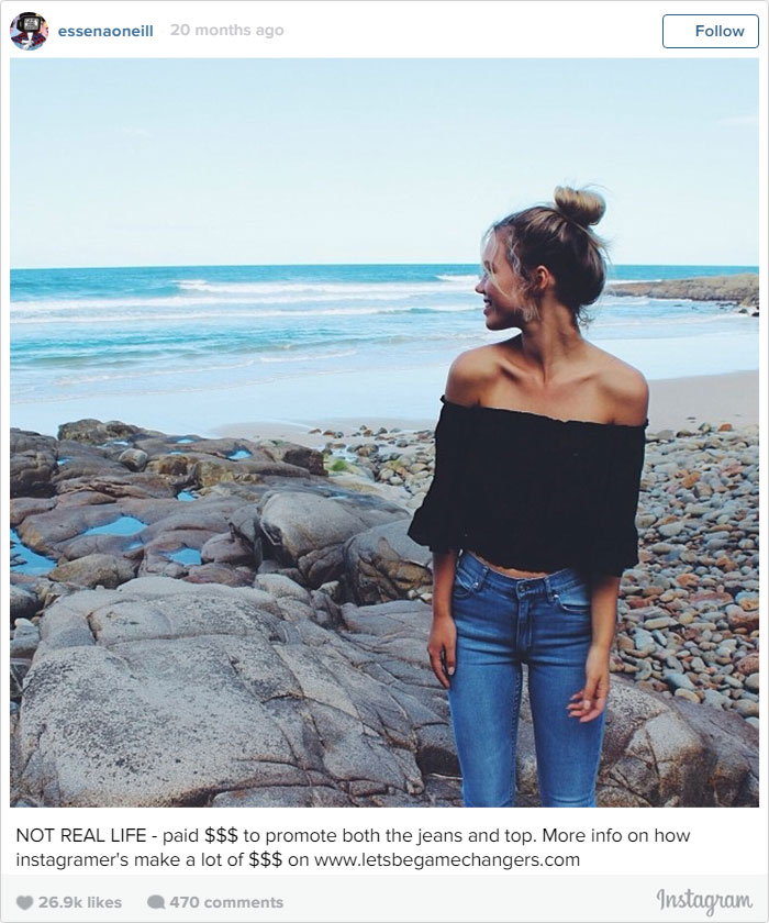 18-Year-Old Model Edits Her Instagram Posts To Reveal The Truth Behind The Photos