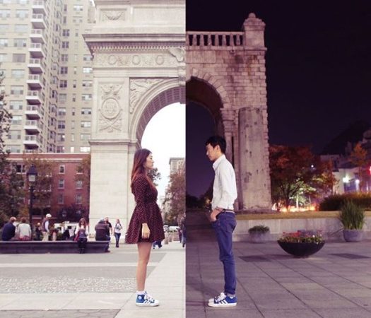 Couple In Long Distance Relationship Connects By Creating Combo Pictures