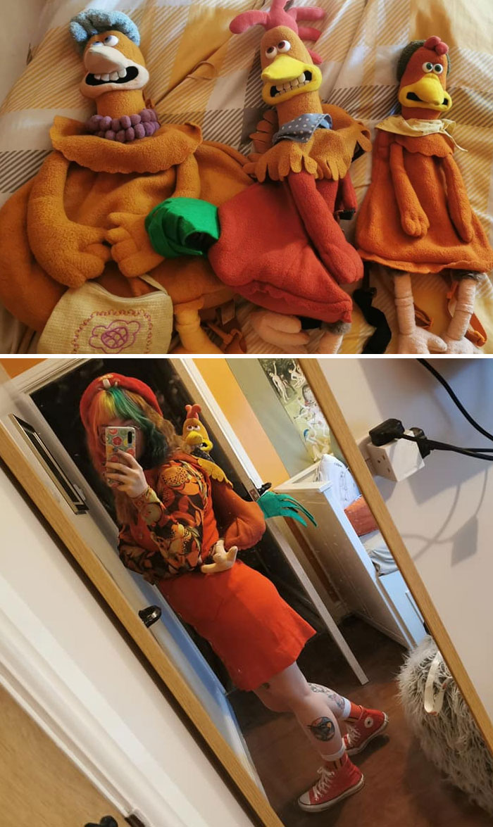 About A Year Ago I Was At A Car Boot Sale And I Saw Plush Backpack, Shaped Like Rocky From Chicken Run, But I Thought It Was Such A Ridiculous Purchase So I Said To My Partner (As I Always Do) "If It's Still There On Our Way Back, It's Fate And I'll Buy It"