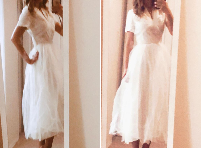 When My Grandmother Passed I Ended Up With A Large Box Full Of Blankets And Needed One That I Knew I Wouldn’t Mind Getting Dirty. What I Didn’t Expect To Find While Digging Through It Though Was Her Wedding Dress!!! I Recognized It Immediately From An Old Photograph And Just For Fun Had To Try It On