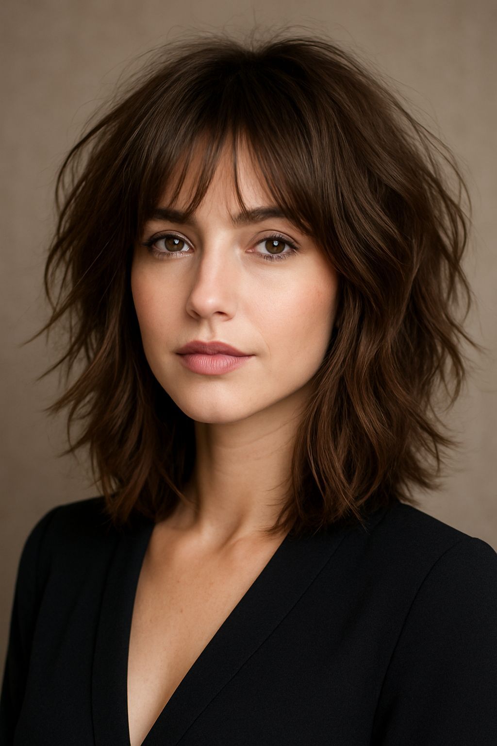 Soft shag haircut textured layers face framing hairstyle 2026