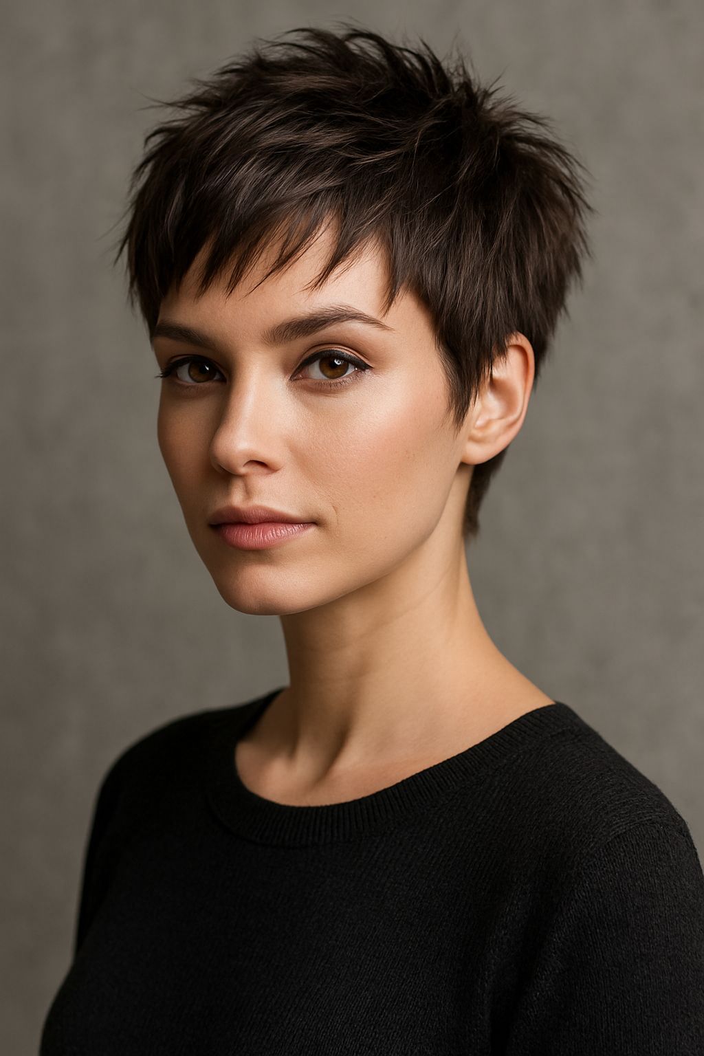 Textured pixie cut short hair choppy layers hairstyle 2026