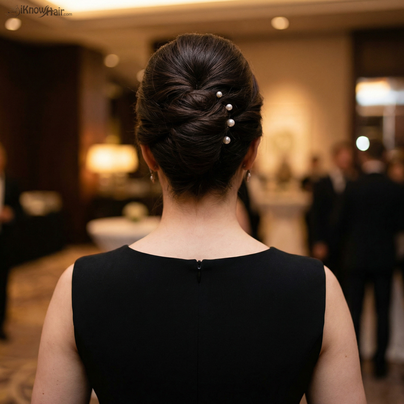 Elegant french twist hairstyle