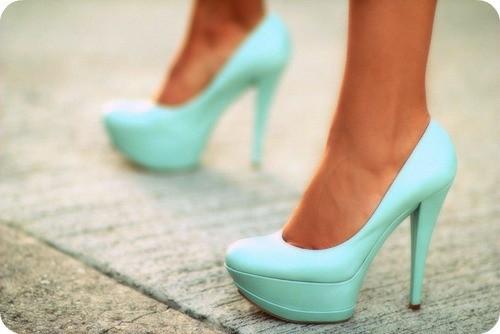 Tiffany Blue High Heels (gallery)