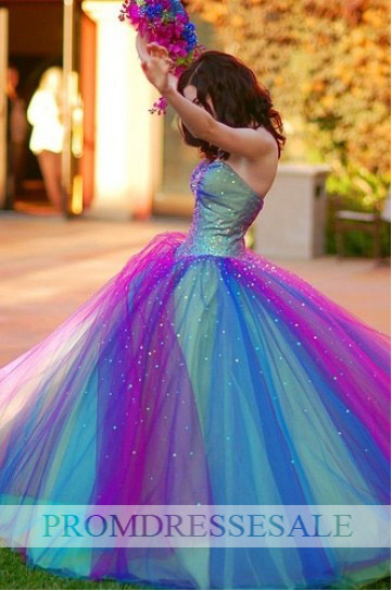 Gradual Color Prom Dresses