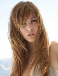long hairstyles with bangs